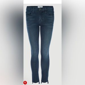FRAME Le Skinny de Jeanne size 26 in Galvin- ankle, raw hem